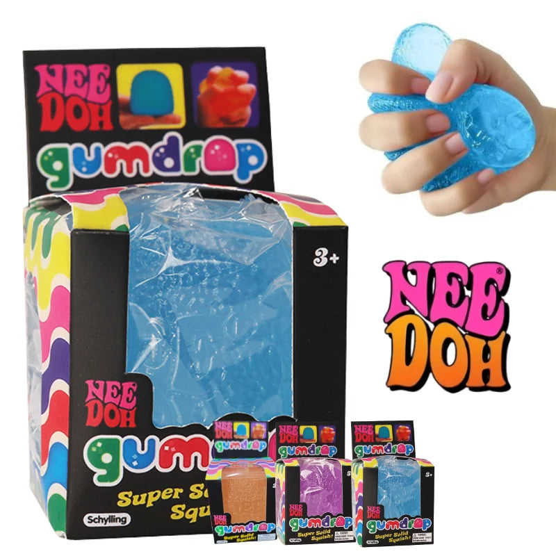 Gumdrop Soft Sensory Fidget Squeeze Ball – Stress Relief Toy