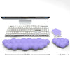 Cloud Wrist Rest Set with Floral Coaster and Non-Slip Base