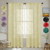 Romantic Lace Sheer Curtain with Floral Design