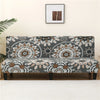 Stretchable Sofa Cover with Geometric Pattern for Futon Seats