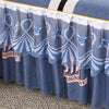 Lace-Trimmed Bed Skirt with Printed Design