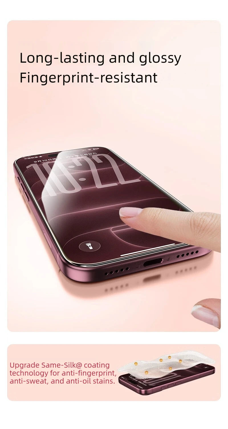 Ultra-Thin HD Tempered Glass Screen Protector (2-Pack) with Auto-Install Tool