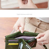 Women's Retro Tri-Fold Wallet with Large Capacity and Dual Zippers
