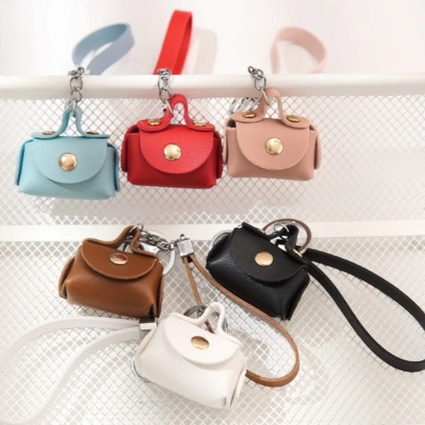 Cartera Llavero Compacta de Piel Sintética