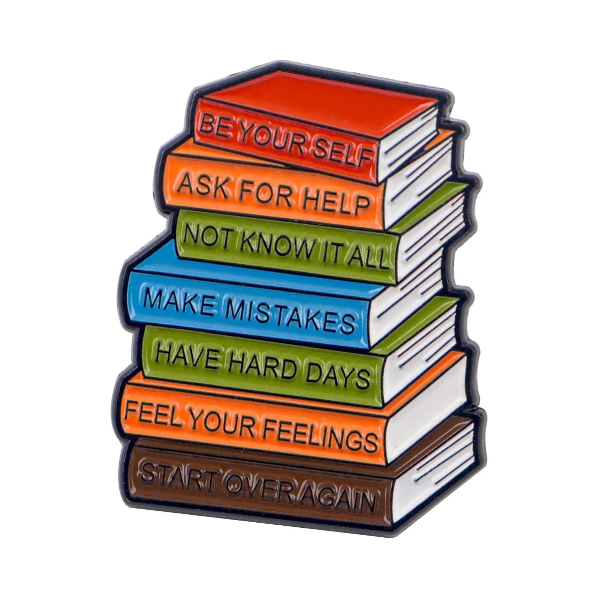 Just One More Chapter Enamel Pin for Book Lovers