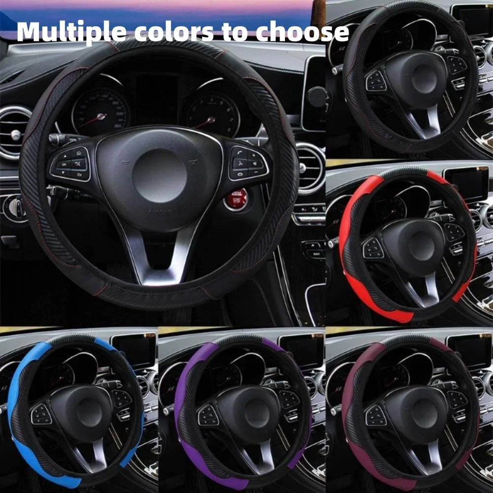 Funda para Volante de PU Resistente al Deslizamiento y Transpirable