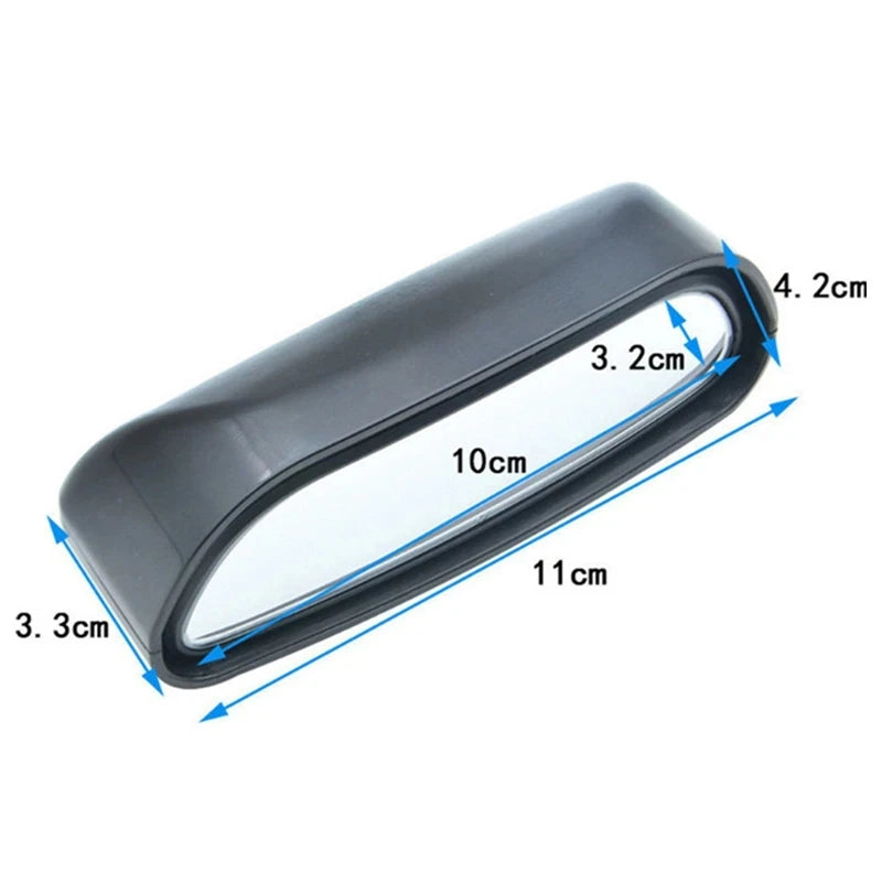 Adjustable Wide-Angle Convex Side Mirrors for Blind Spot Safety