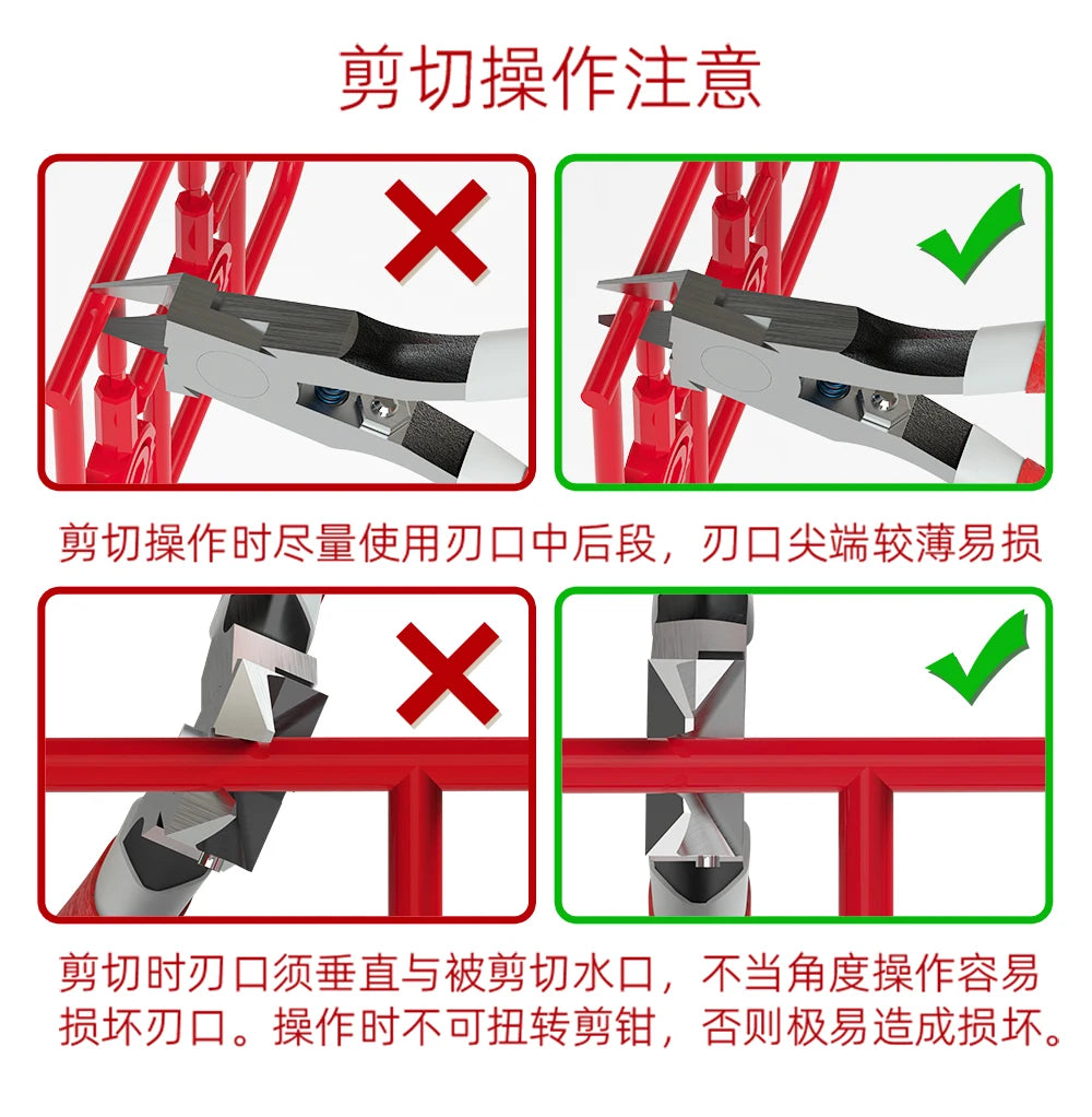 Precision Ultra-Thin Blade Nipper for Model Building