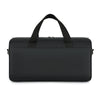 A black Versatile Unisex Duffel Bag with black handles shown against a white background.