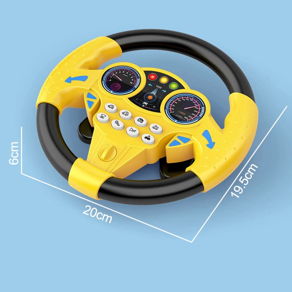360° Rotating Music Steering Wheel Toy for Kids