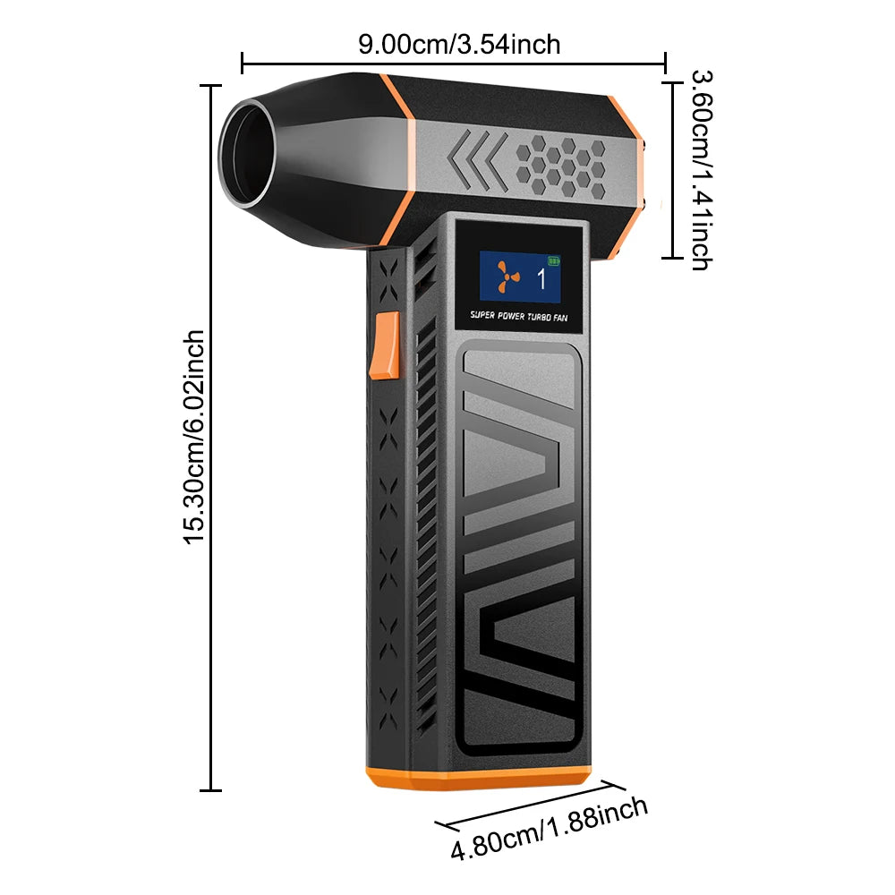 Portable Turbo Fan with 5 Nozzles