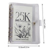 Klarer Plastik-Geldclip mit dem Text 25K Monthly Savings Challenge und CDN Girl Cash Stuffer.