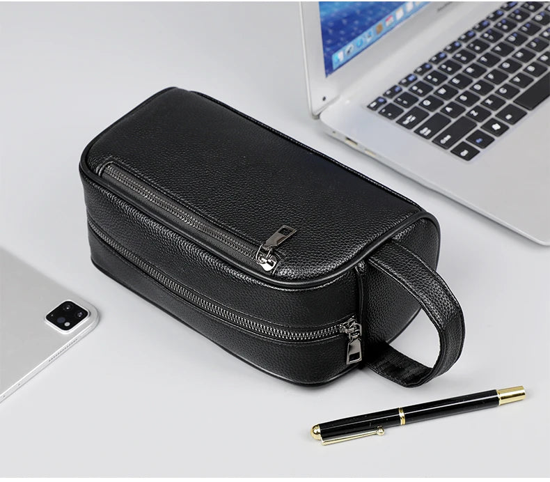 Men's PU Leather Casual Crossbody Clutch Bag