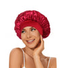 Elastic Wide-Band Satin Bonnet for Hair Care