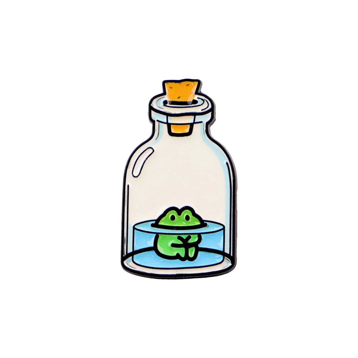 Cute Frog Enamel Pin with Sarcastic Quote