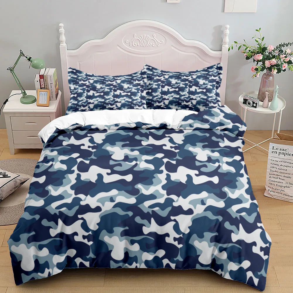 Camouflage Duvet Cover Set with Pillowcases