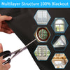 Portable Blackout Curtains with Easy-Cut Design for Any Window