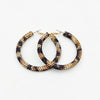 Rainbow Crystal Hoop Earrings
