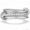 Gold-Plated Stainless Steel Stacked Ring Set