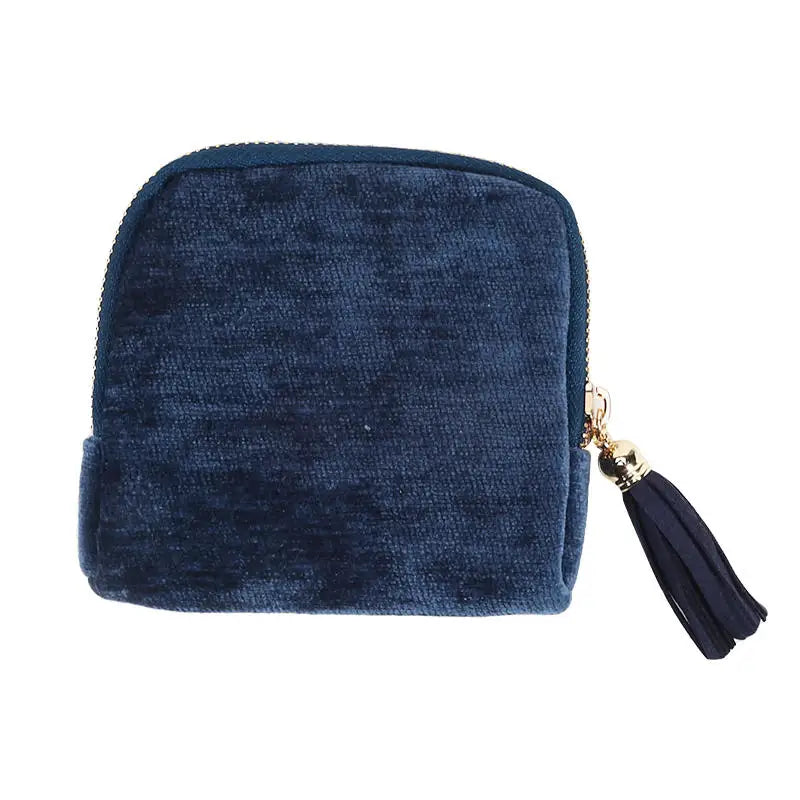 Velvet Jewelry Storage Pouch with Tassel — Travel Organizer for Rings, Bracelets & More