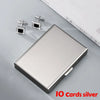 Skull Print Stainless Steel Credit Card Holder Wallet
