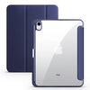 Slim Trifold iPad Case with Clear Acrylic Back and Pen Holder