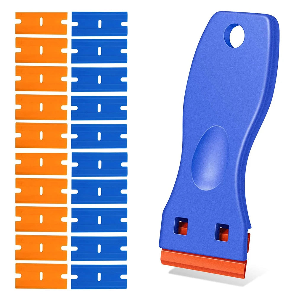 Plastic Razor Blade Scraper for Sticker & Label Removal