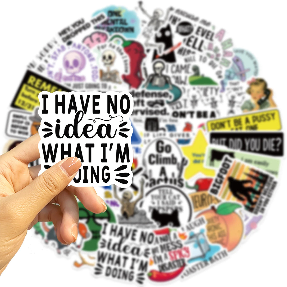 Snarky Meme Sticker Pack – Fun Vinyl Decals for Laptops, Water Bottles & More