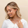Dainty Crystal Solitaire Choker Necklace