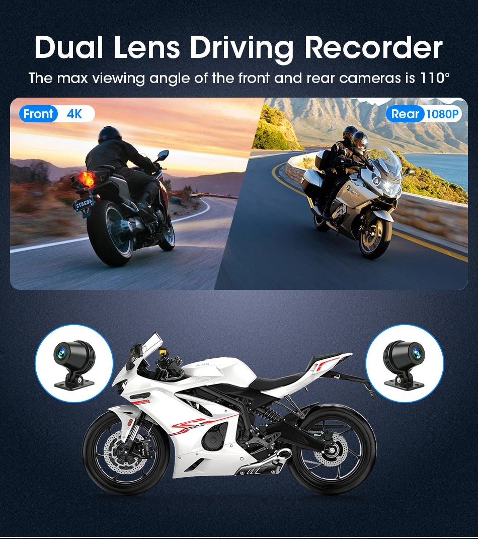 5/6.25 Inch Waterproof Motorcycle GPS with CarPlay and Android Auto