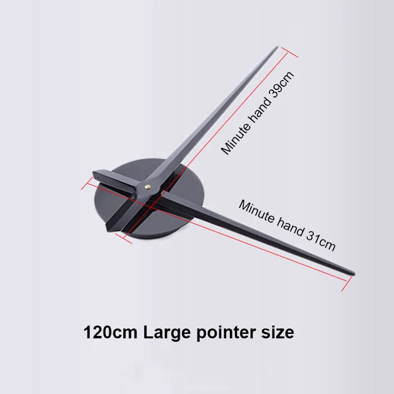 Modular 3D Number Wall Clock with Silent Movement