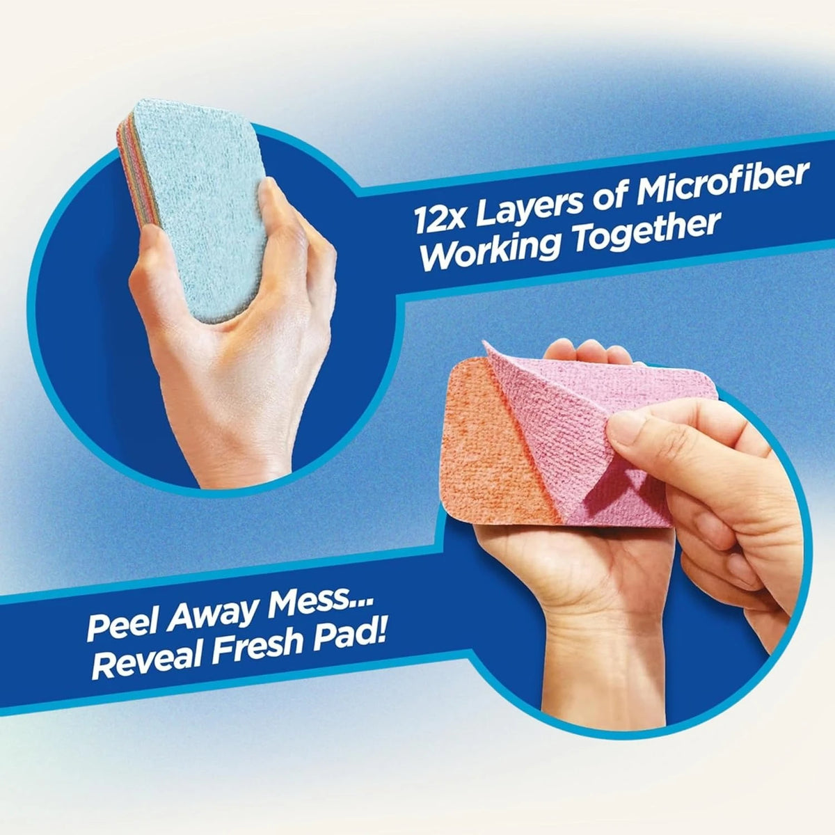 Rainbow Tear-Off Kitchen Sponge Cloth for Dishes and Surfaces