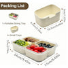 4-Compartment Snack Box with Lid