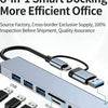8-in-1 USB-C Hub with 4K HDMI, Gigabit Ethernet, and SD/TF Card Reader