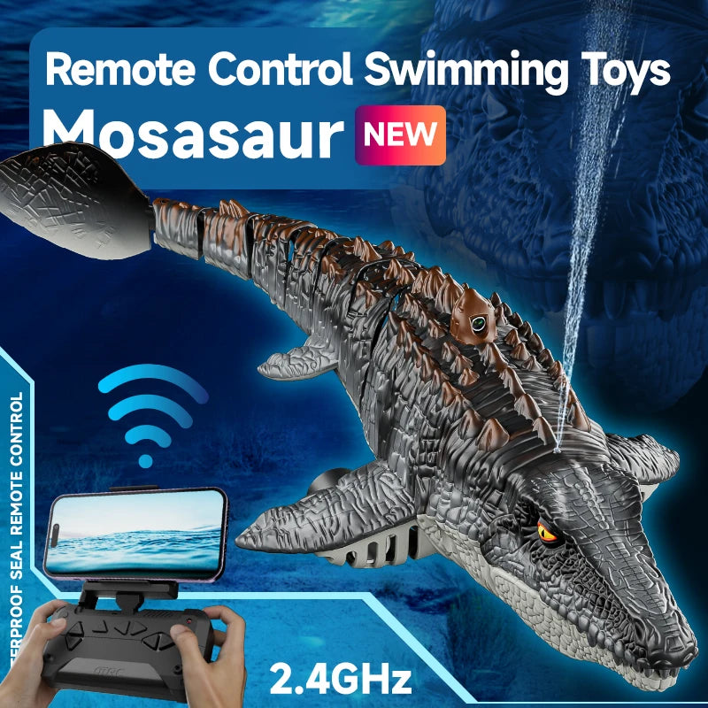 Remote-Controlled Dinosaur Water Spray Boat