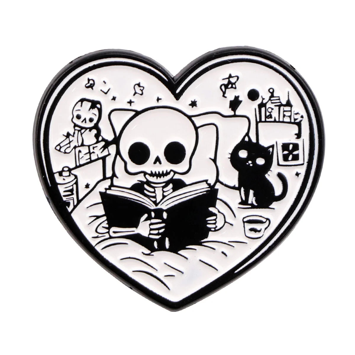 Just One More Chapter Enamel Pin for Book Lovers
