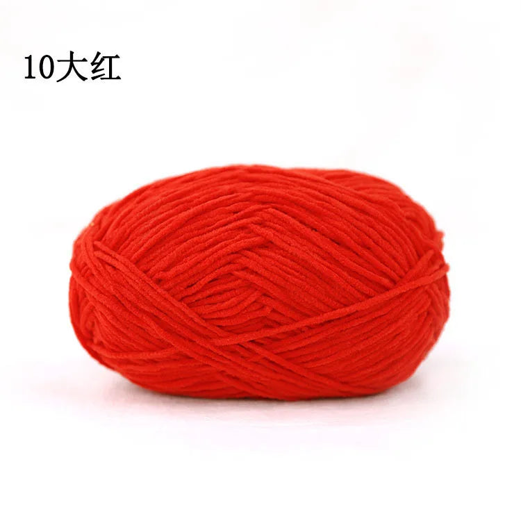 Matte Chenille Yarn for Crochet and Knitting