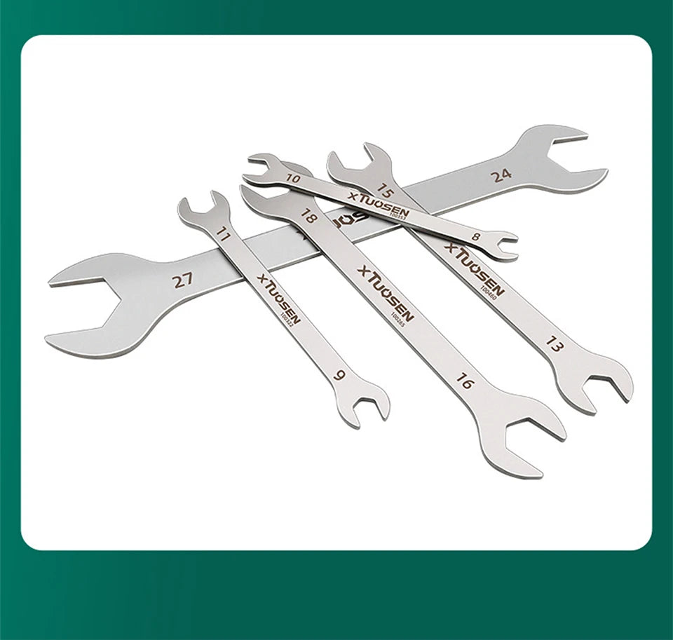 Ultra-Thin Dual-End Open Wrench for Tight Spaces