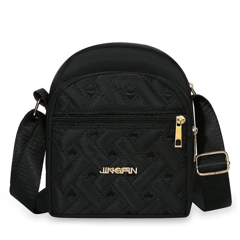 Quilted Nylon Crossbody Bag