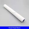 A roll of white brush head with a blue tip, used for painting or finishing work.