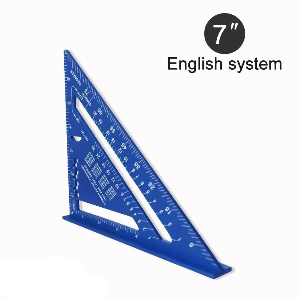 7-Inch Aluminum Alloy Triangle Speed Square Ruler