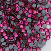 Red Glass Flatback Rhinestones - Multi-Color Glitter Round Crystals for DIY Crafts