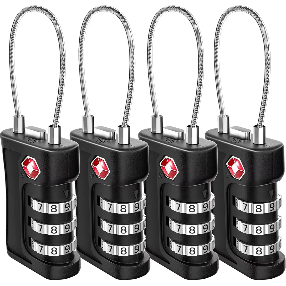 TSA-Approved 3-Digit Combination Travel Lock - Durable Zinc Alloy Luggage Lock