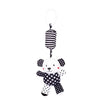 High-Contrast Baby Rattle Plush Toy for Stroller and Crib