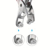 A close-up view of a heavy-duty grommet eyelet punch plier kit with metal eyelets.