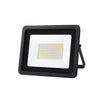 A square black LED flood light with a white diffuser and multiple light sources.