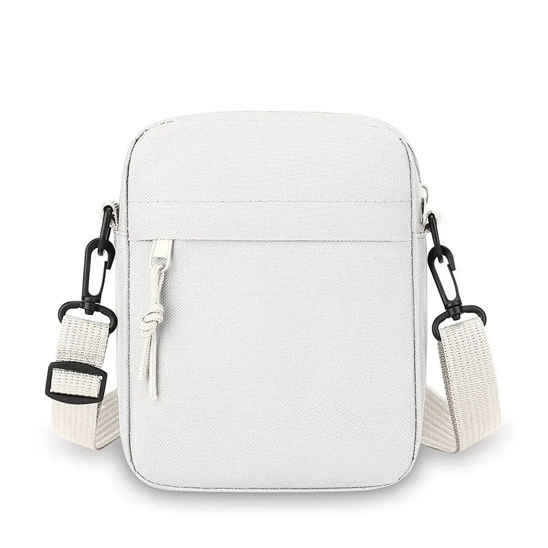 Minimalist Solid Color Crossbody Sling Bag for Men and Women