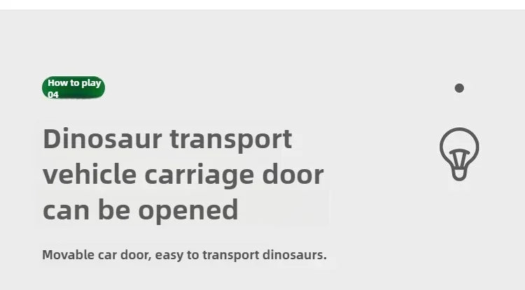Dinosaur Transport Truck with T-Rex Figure