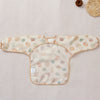 Waterproof Long-Sleeve Baby Bib with Catch-All Pocket