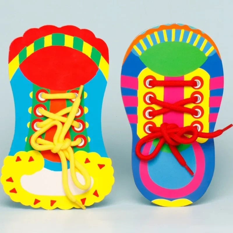 Shoelace Tying Practice Board for Kids – Learn to Tie Laces